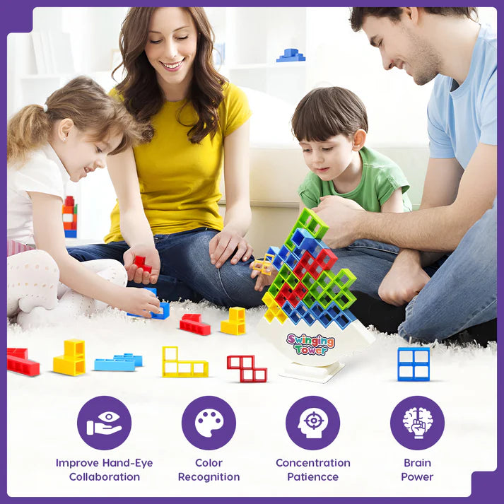 Swinging & Balancing Tower Game For Kids And Adults