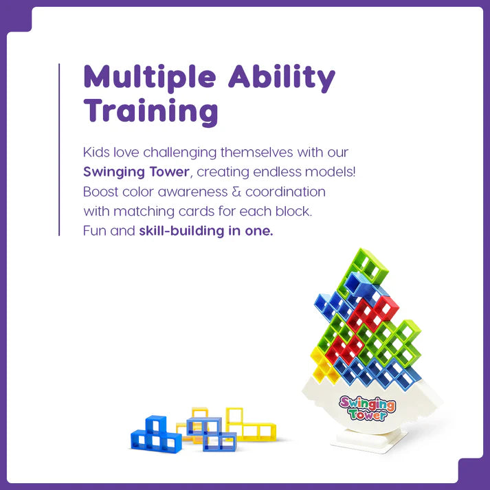 Swinging & Balancing Tower Game For Kids And Adults
