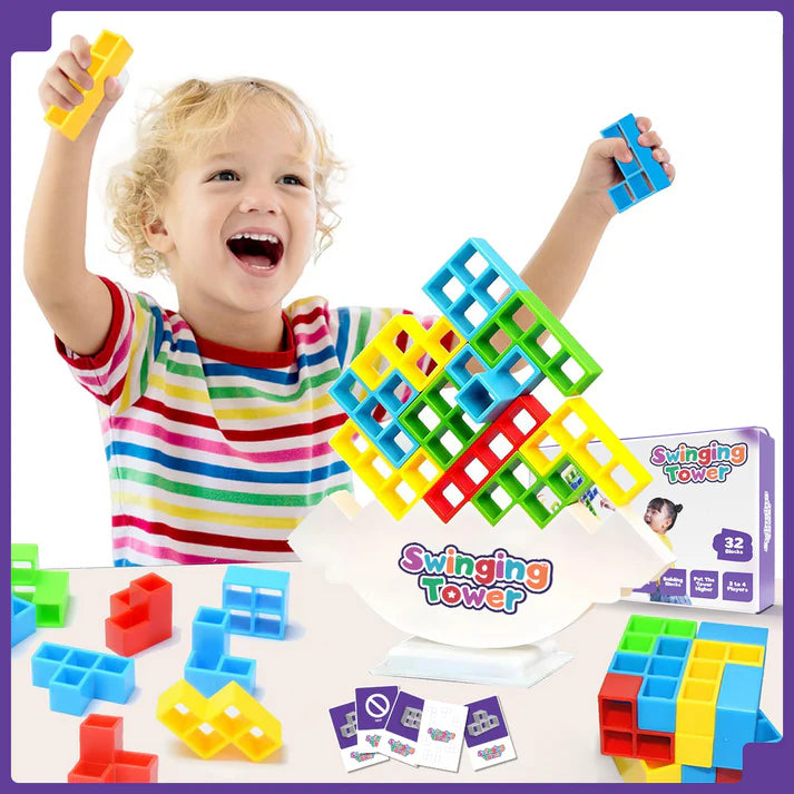 Swinging & Balancing Tower Game For Kids And Adults