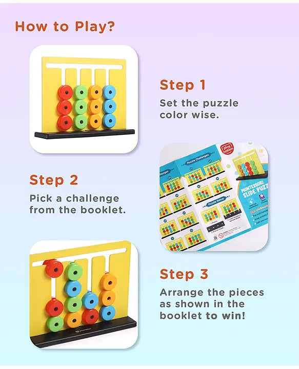 Montessori Slide Puzzle Toy