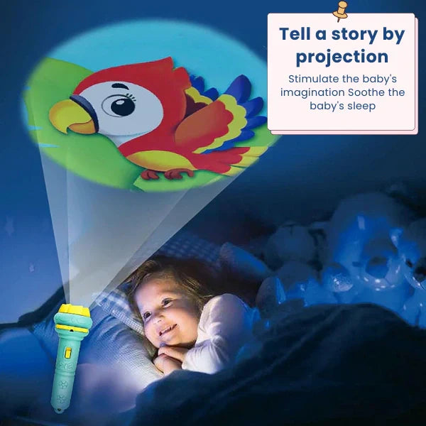 6 Slide Mini Projector Torch For Kids