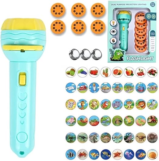 6 Slide Mini Projector Torch For Kids