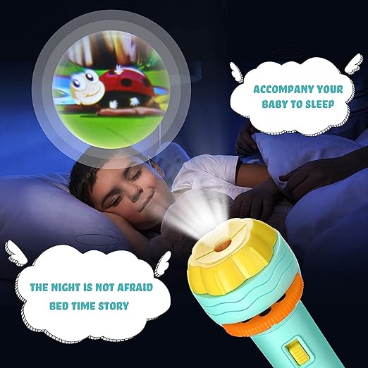 6 Slide Mini Projector Torch For Kids