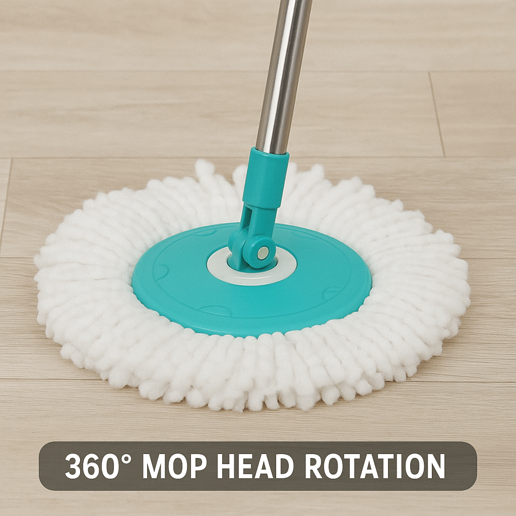 360° Spin Magic Mop With Bucket And Stainless Steel Wringer