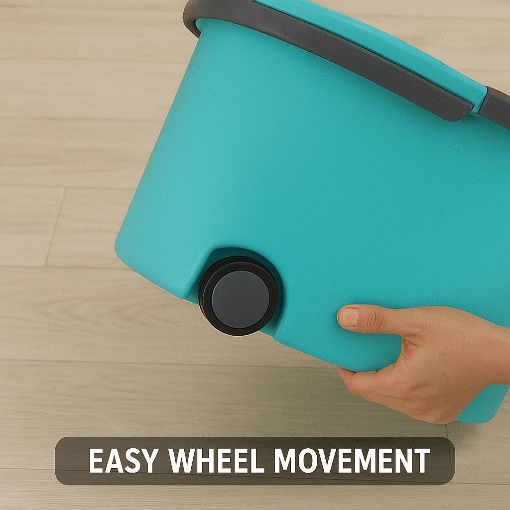 360° Spin Magic Mop With Bucket And Stainless Steel Wringer